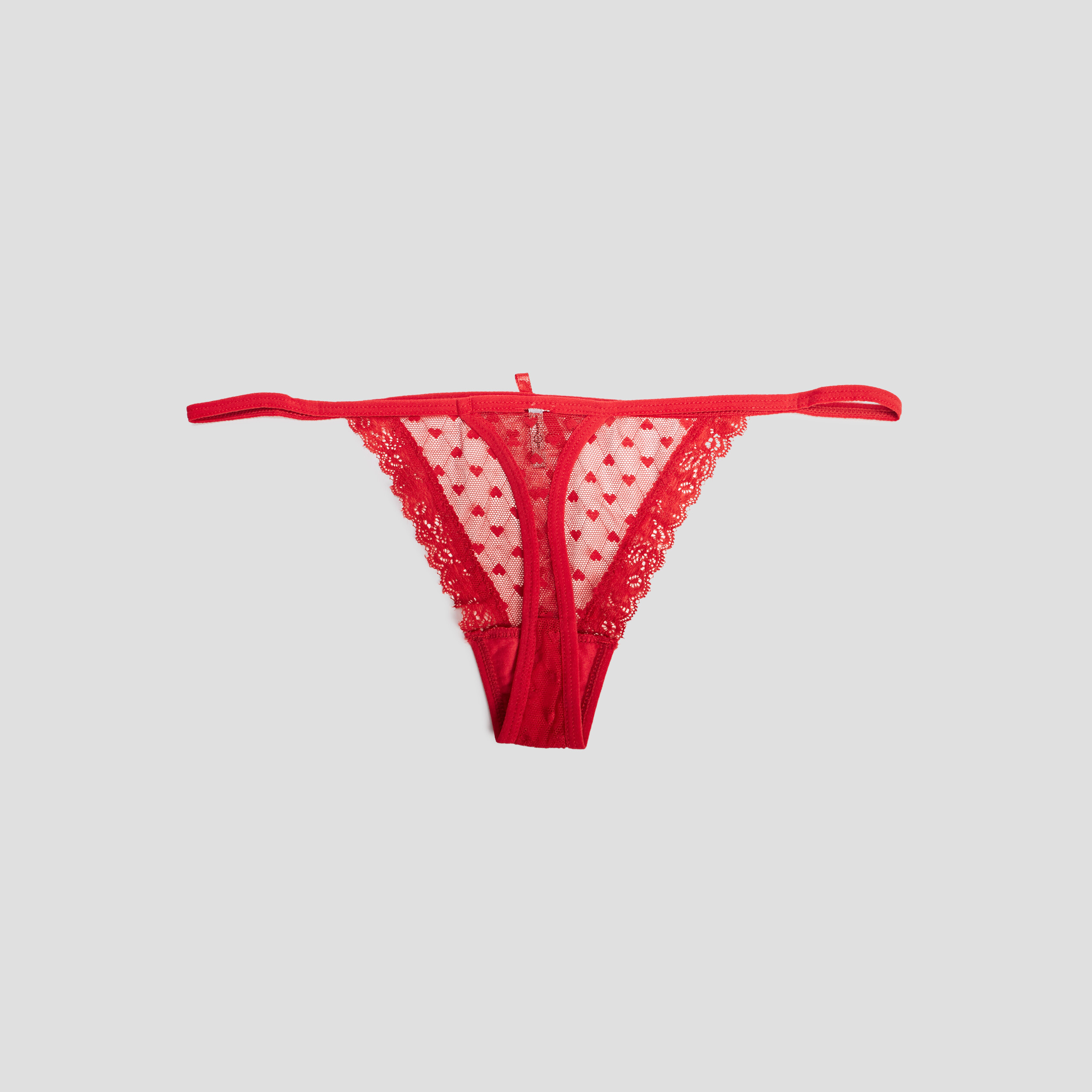 Lot 2 strings rouge femme | La Halle