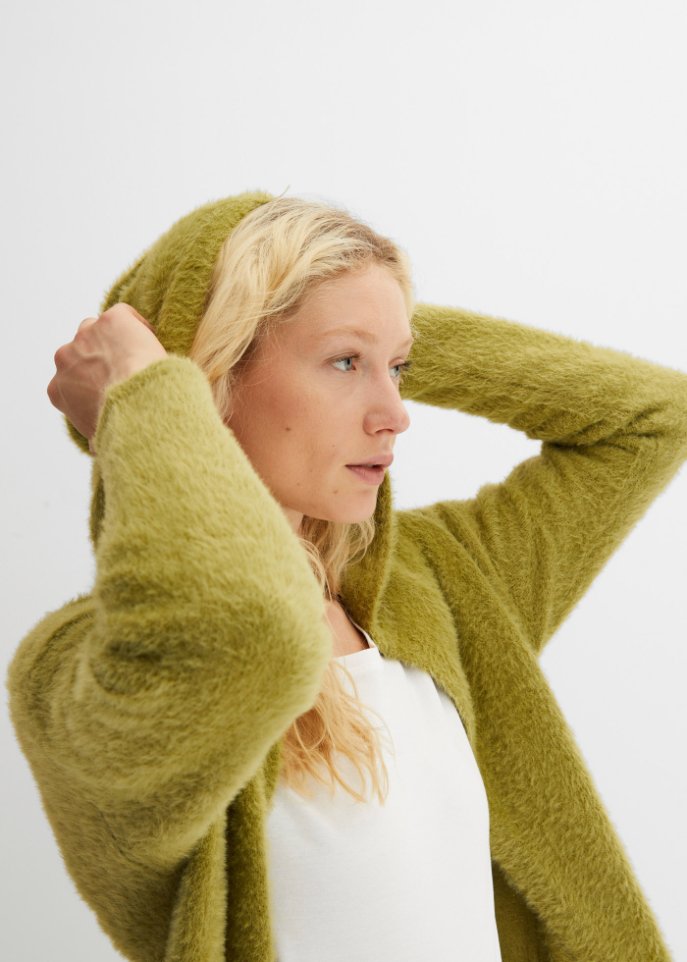 Strickmantel aus Flauschgarn