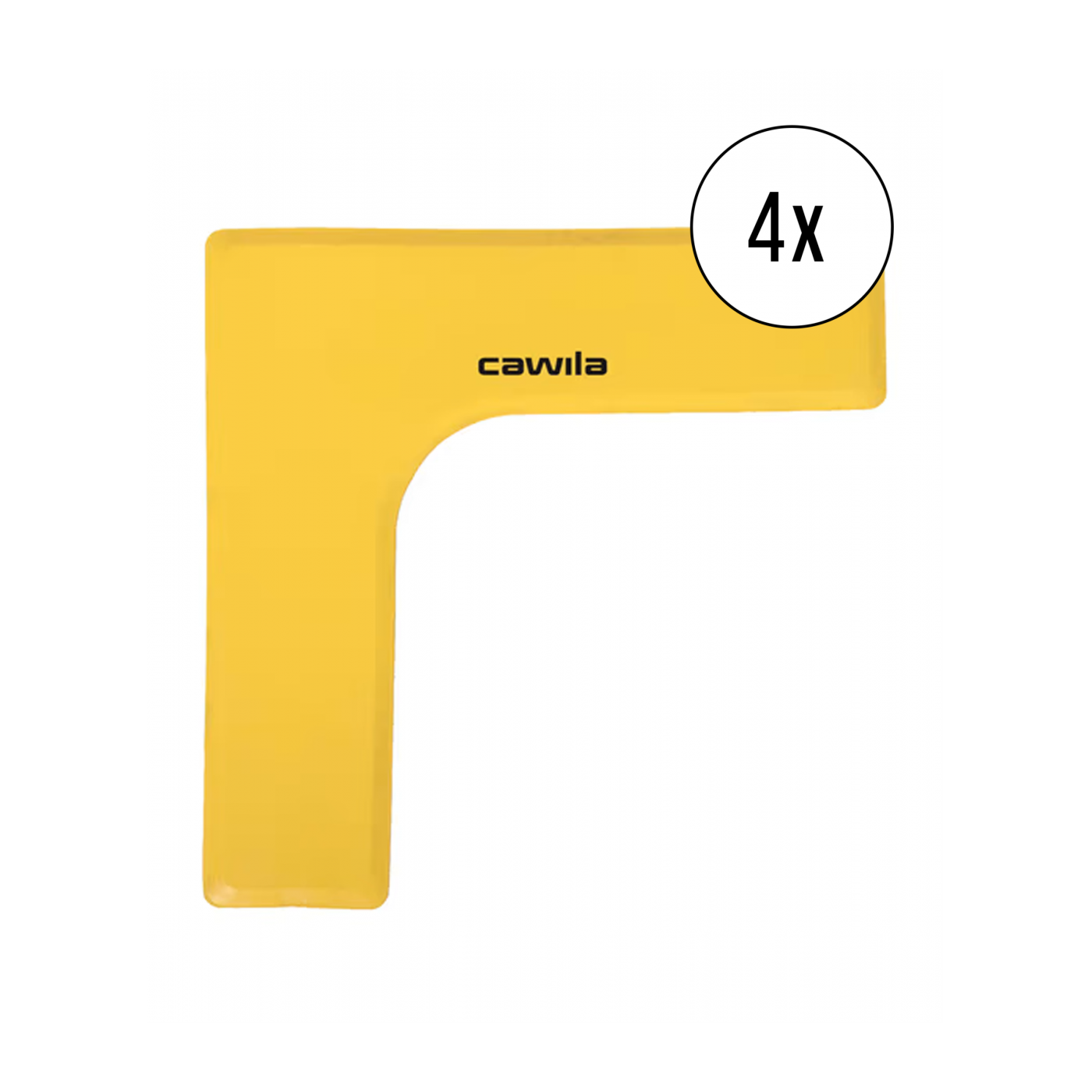 Cawila Marker-System Ecke 27 x 27 x 7,5cm 4er Set Gelb