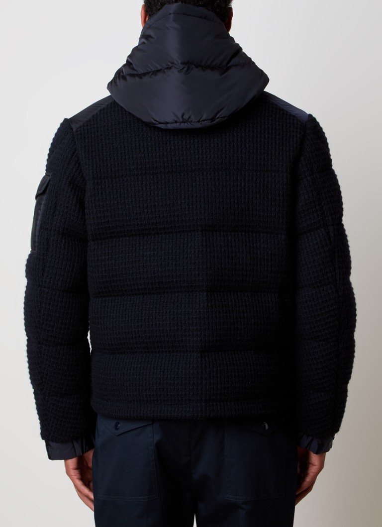 Moncler Lagdei puhasta jakna od mješavine vune s perjem i odvojivom kapuljačom