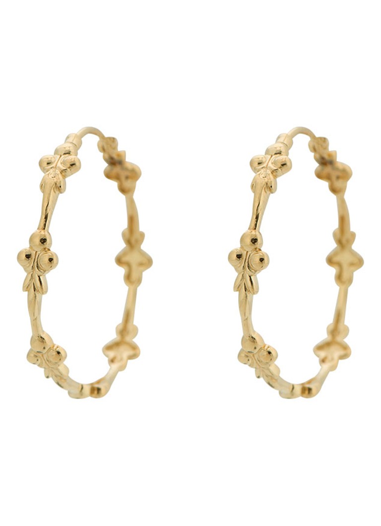 Anna + Nina Eden gold-plated earrings
