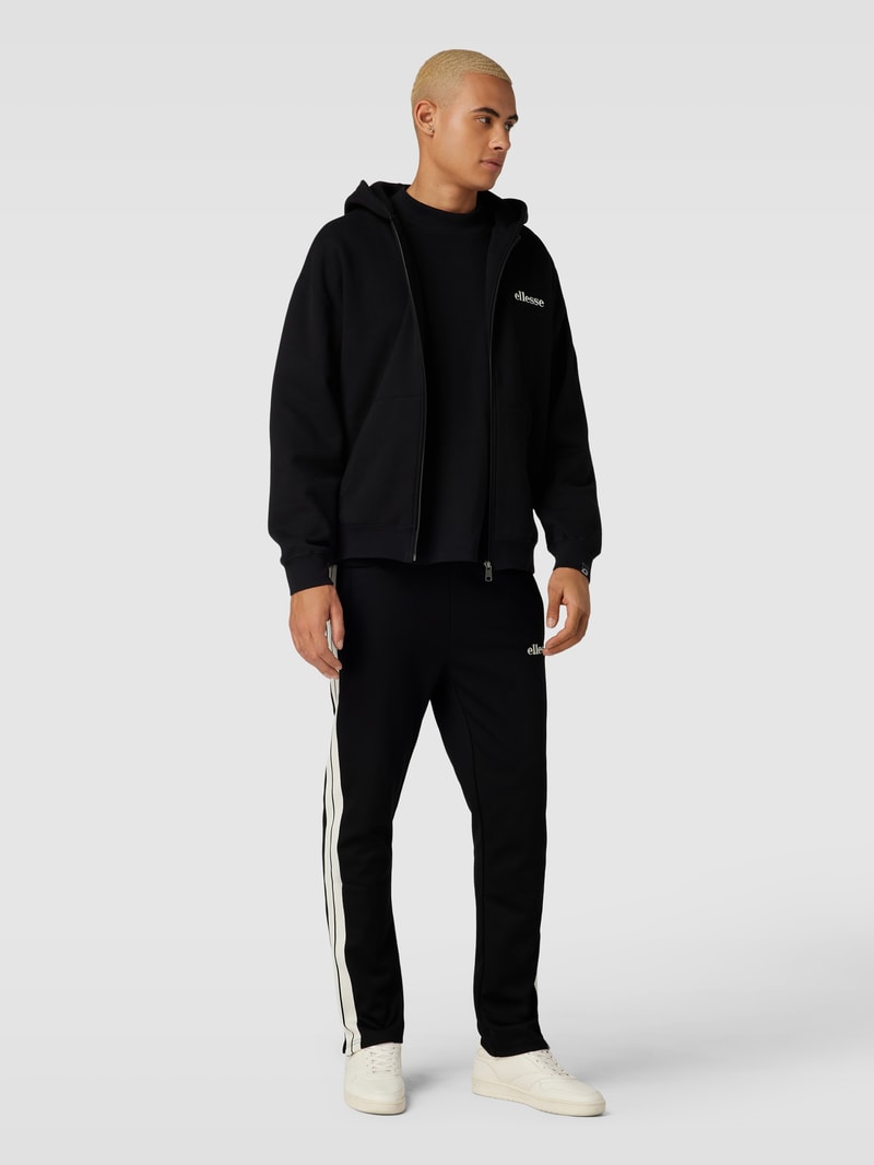 Sweatpants mit elastischem Bund in schwarz