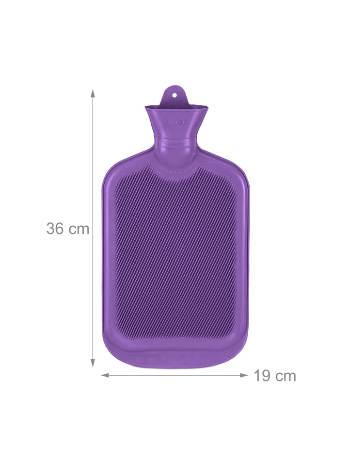 relaxdays Wärmflasche in Lila - 2 Liter günstig kaufen onesize