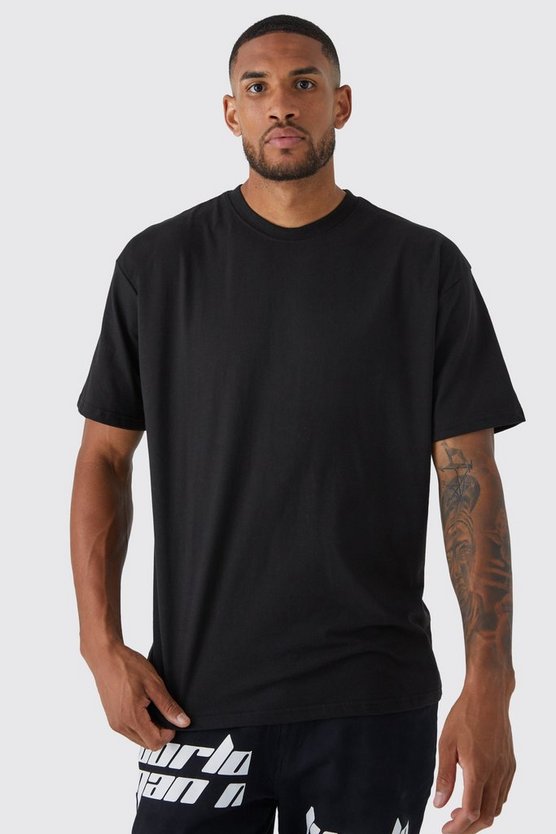 Tall Oversize Basic Rundhals T-Shirt