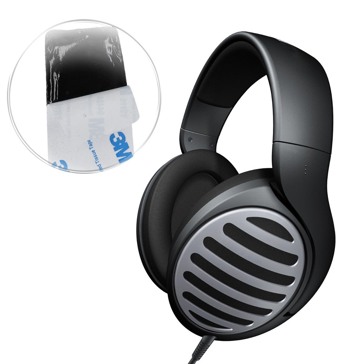 kwmobile Bügelpolster Bügelpolster für Sennheiser HD515 / HD555 / HD595 / HD518, Kunstleder Kopfbügel Polster für Overear Headphones