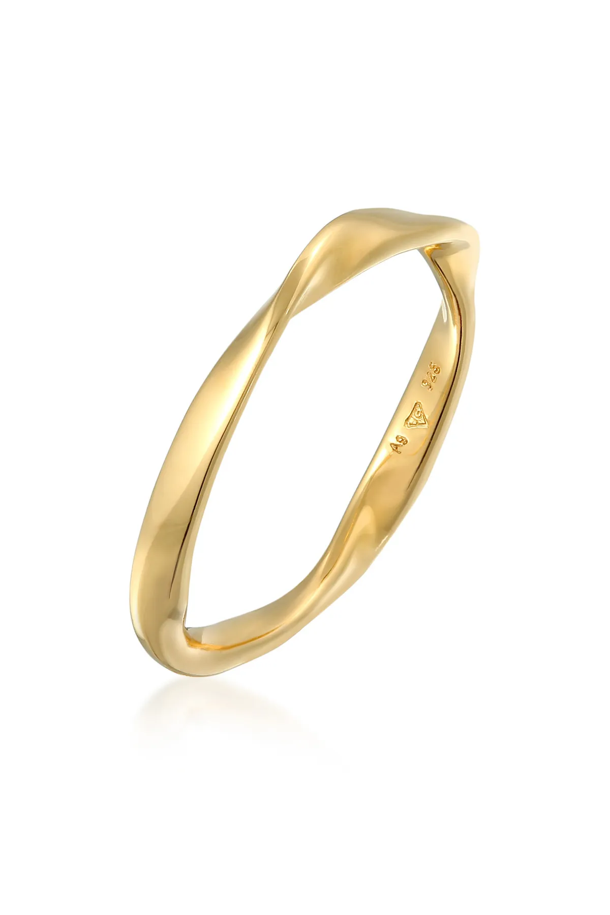 ELLI  Ring Bandring Gedreht Stapelring Basic 925 Silber