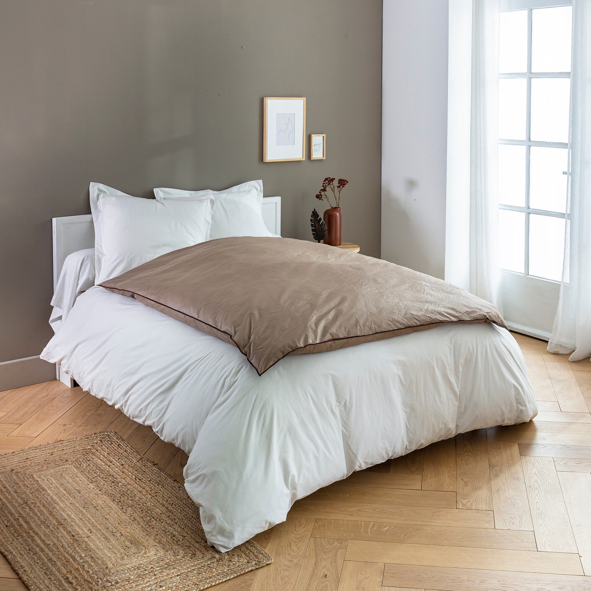 Édredon naturel duvet et plumettes qualité prestige