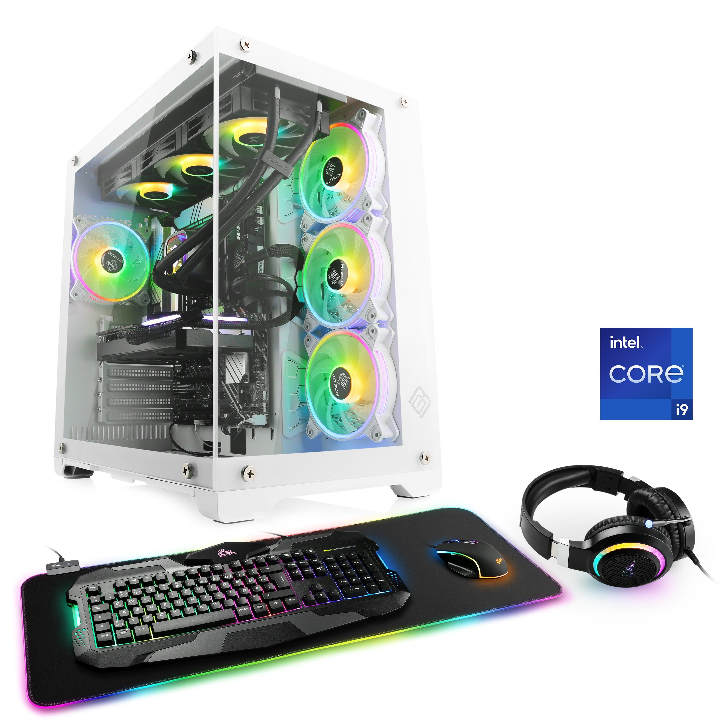 CSL Aqueon C94241 Extreme Edition Gaming-PC (Intel® Core i9 13900KF, GeForce RTX 4070, 64 GB RAM, 2000 GB SSD, Wasserkühlung)