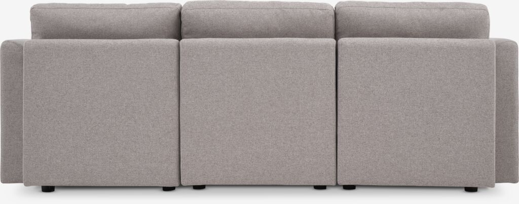 OKSBY sofa module. OKSBY sofa center module with bedding container, sand fabric.