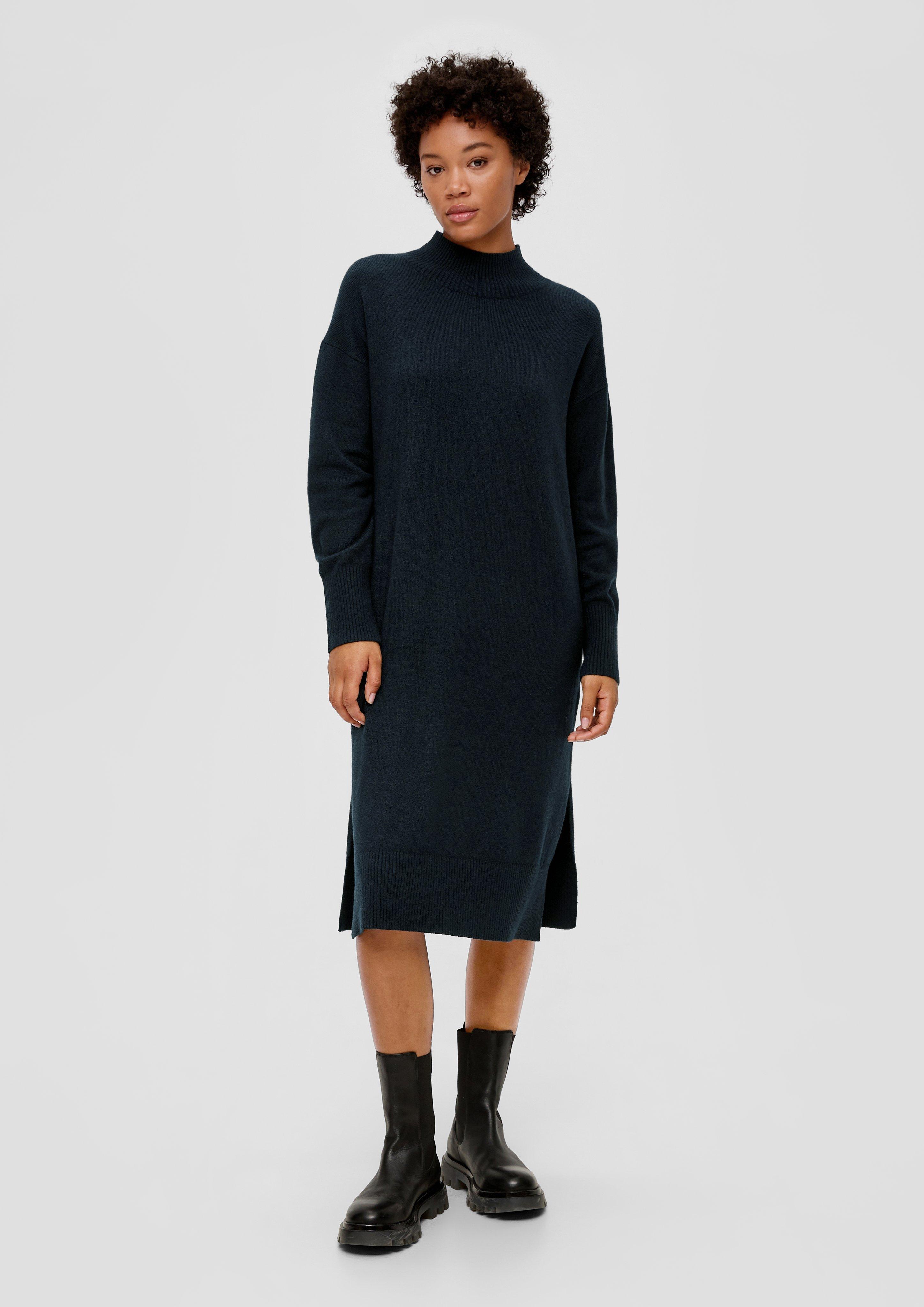 Strickkleid mit Kragenschlitz  2141803-5989
