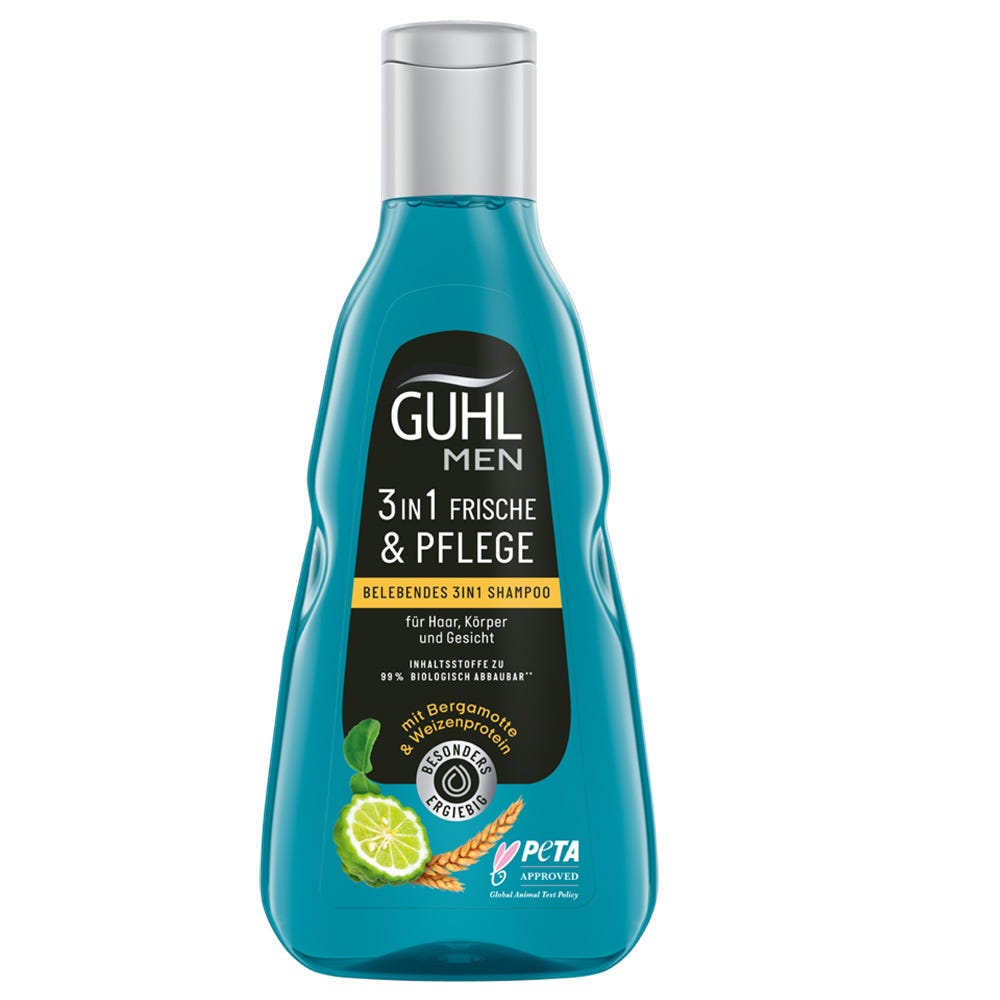 Guhl MEN Frische & Pflege Belebendes 3in1 Shampoo 250 ml