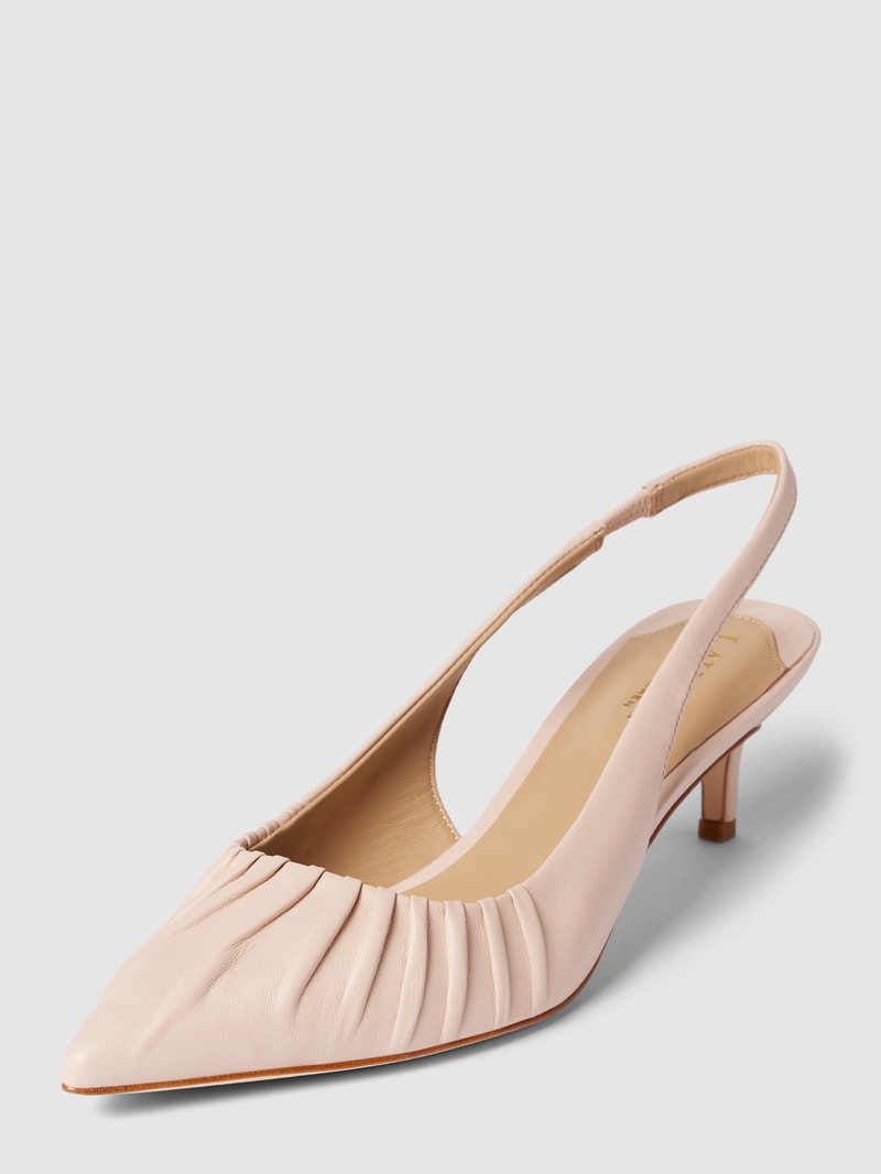 Pumps aus Leder mit spitzer Form Modell 'LOLAH' in hellrosa