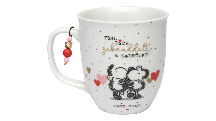 sheepworld Tasse »Fühl Dich geknuddelt & gedrückt!«