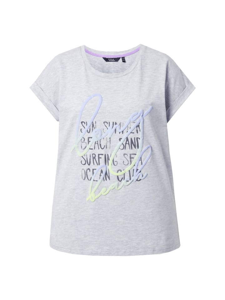 Ulla Popken Shirt in hellgrau mélange günstig kaufen