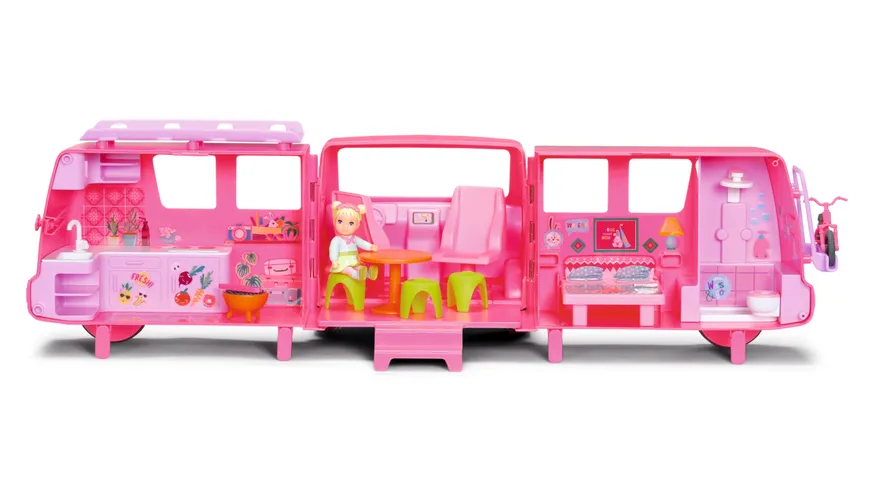 BABY born Minis - Campervan, Wohnmobil, aufklappbarer Wohnwagen für BABY born Minis Puppen