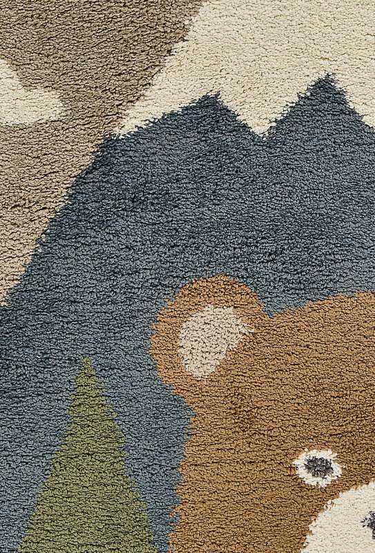 Tapis PETIT OURS DANS LA FORET 120x170cm