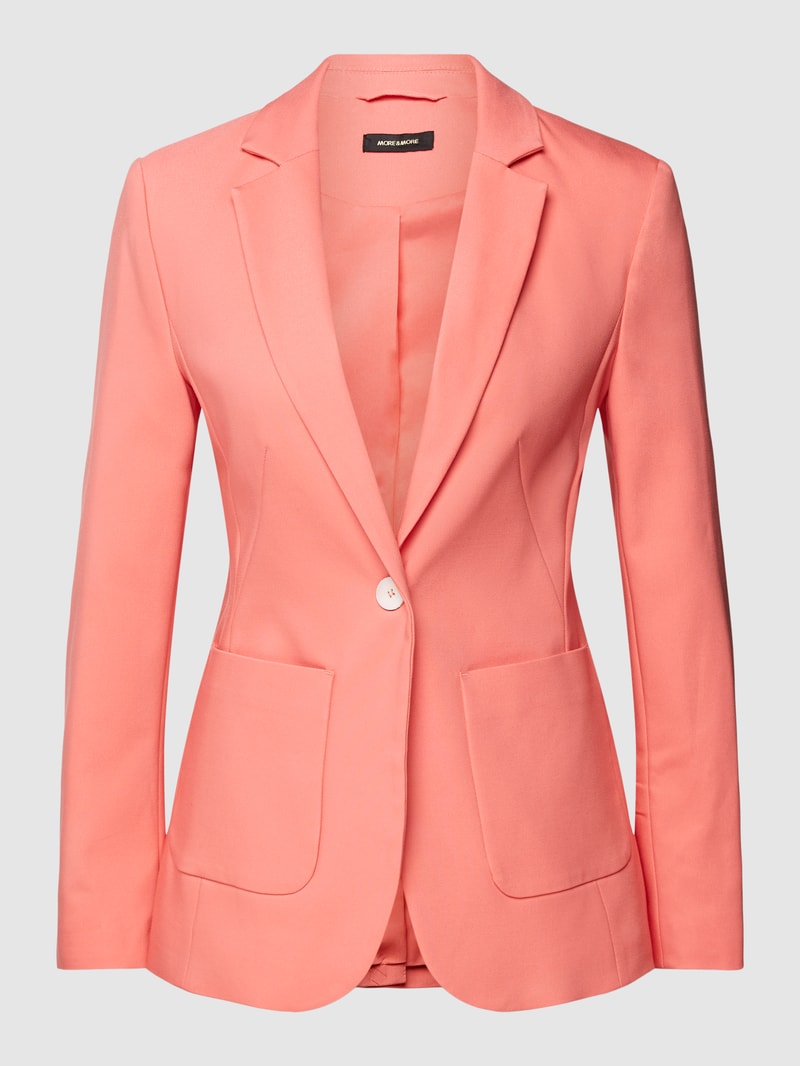 Blazer mit Reverskragen in koralle