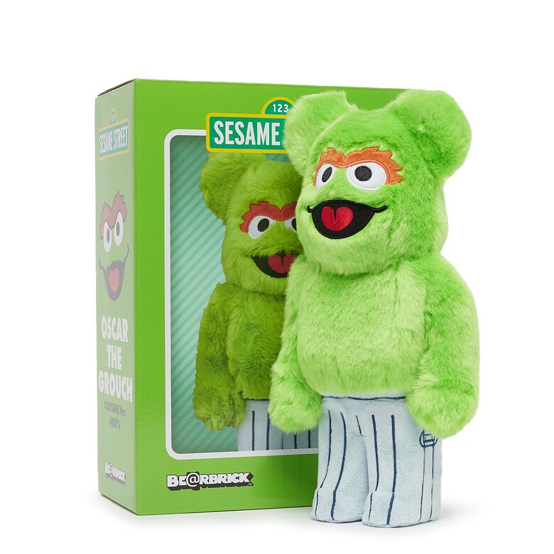 Medicom Bearbrick Oscar The Grouch Costume Ver. 400% multicolor