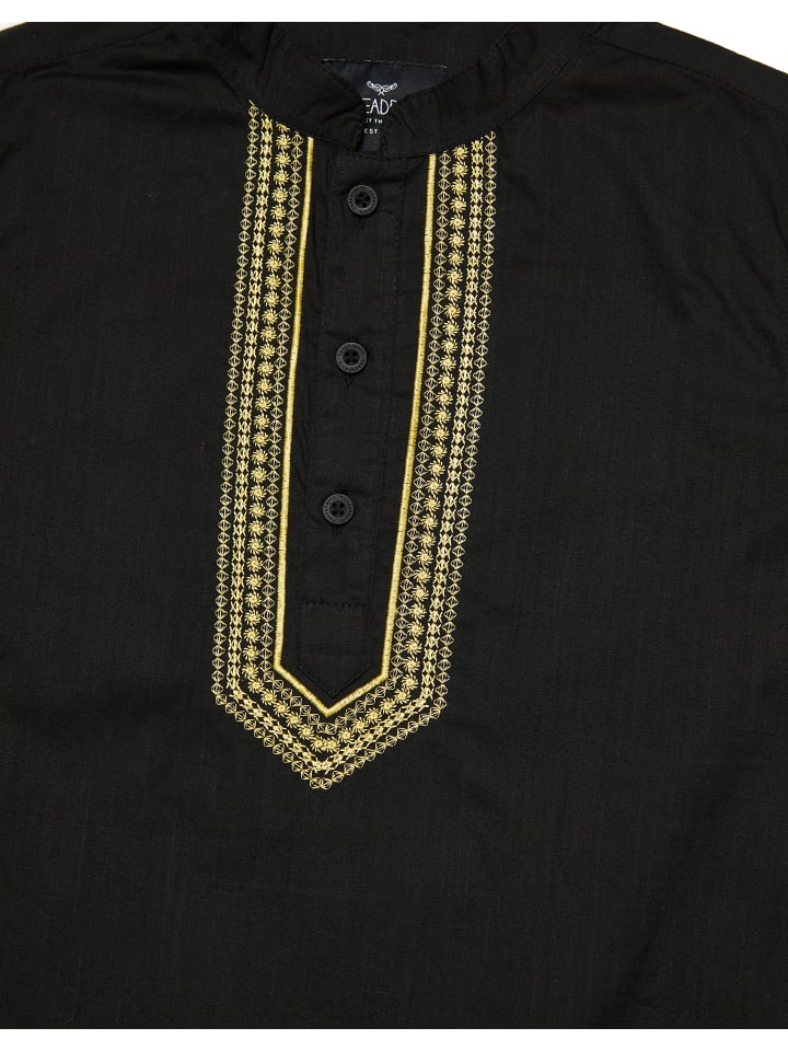 Threadboys Langarmhemd TBB Woven Eid Braden in Black günstig kaufen