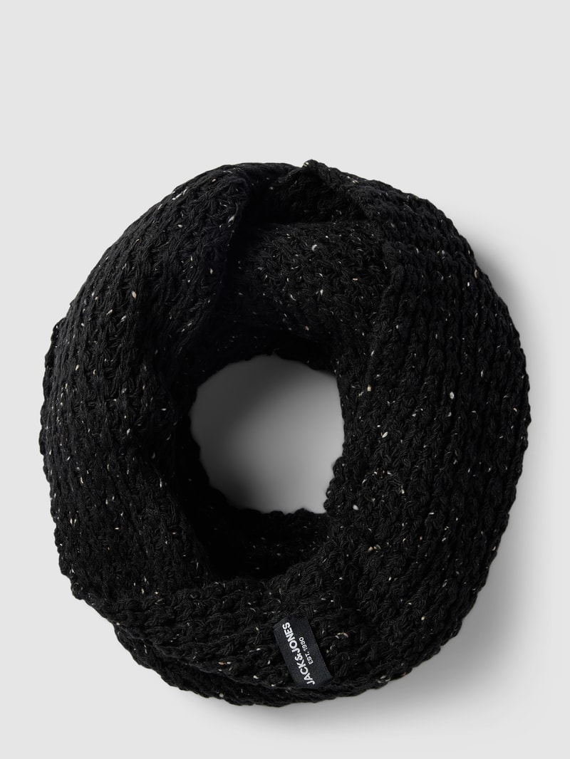 Loop-Schal mit Label-Detail Modell 'CLIFF' in schwarz