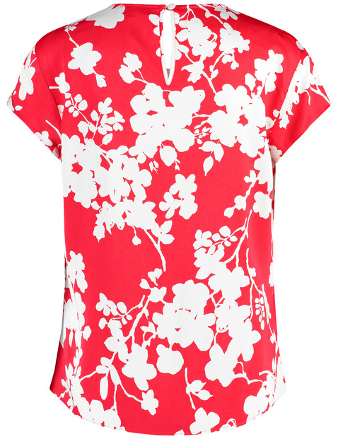 Kurzarmbluse mit Floralprint