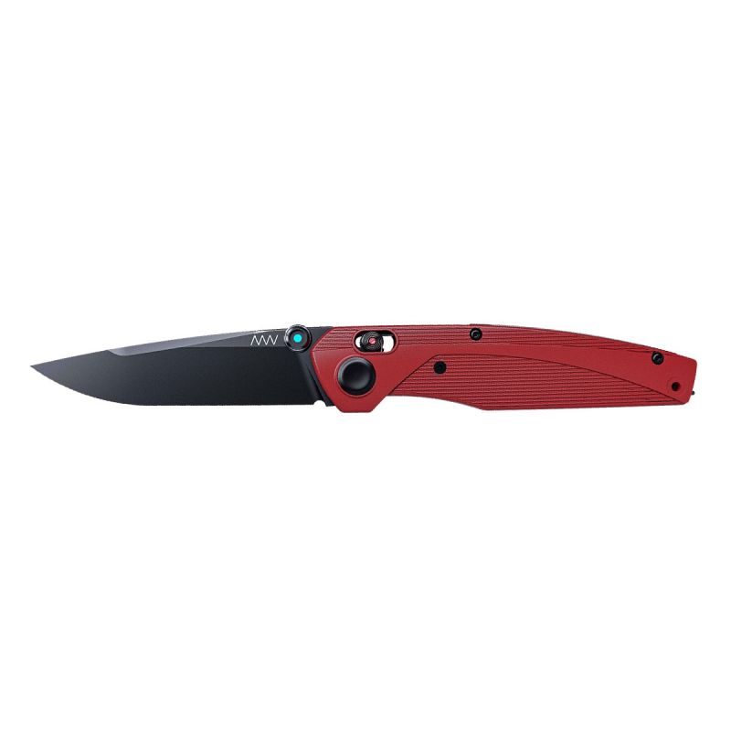 ANV Knives A100 DLC Sleipner GRN RED \/ Alock ANVA100-006