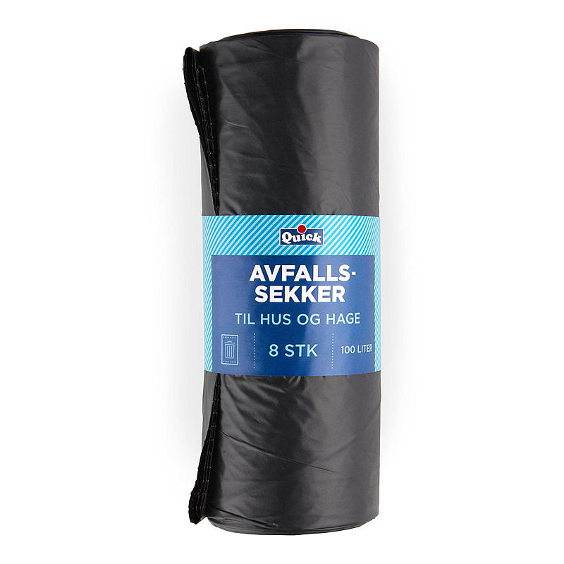 Quick Avfallsekk 8-pk 70x100cm