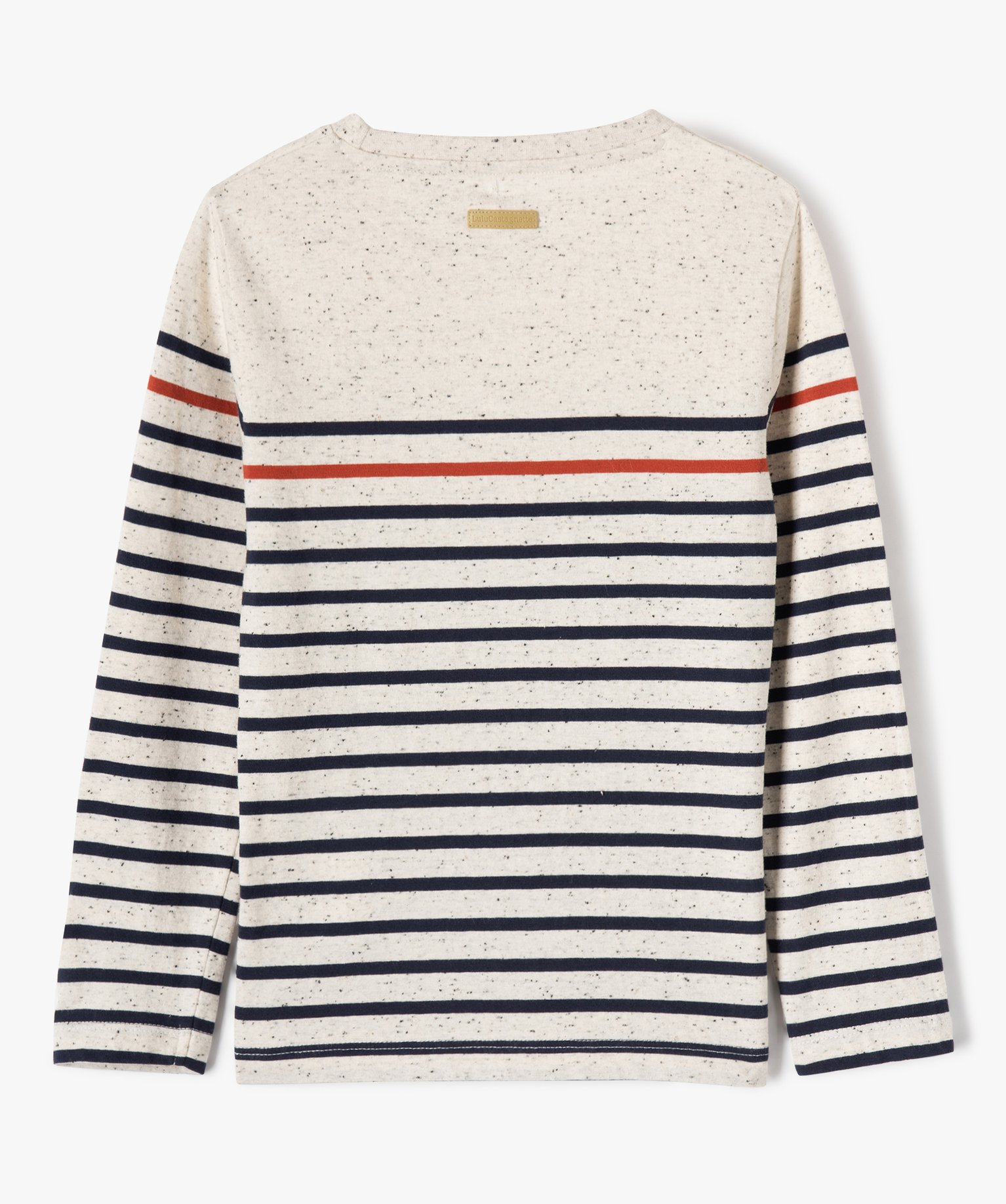 Tee-shirt à manches longues à rayures Garçon - LuluCastag... ecru | GEMO