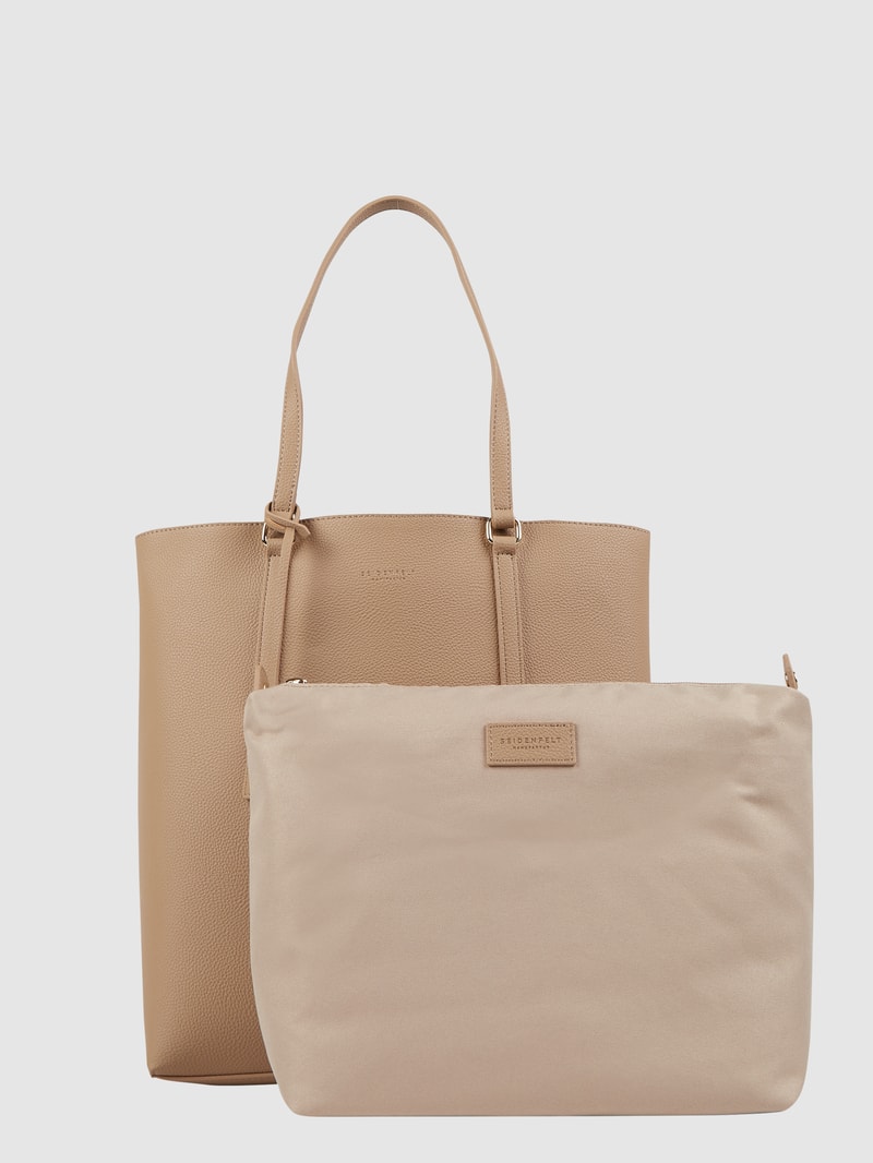 Shopper in Leder-Optik Modell 'Laksa' in camel