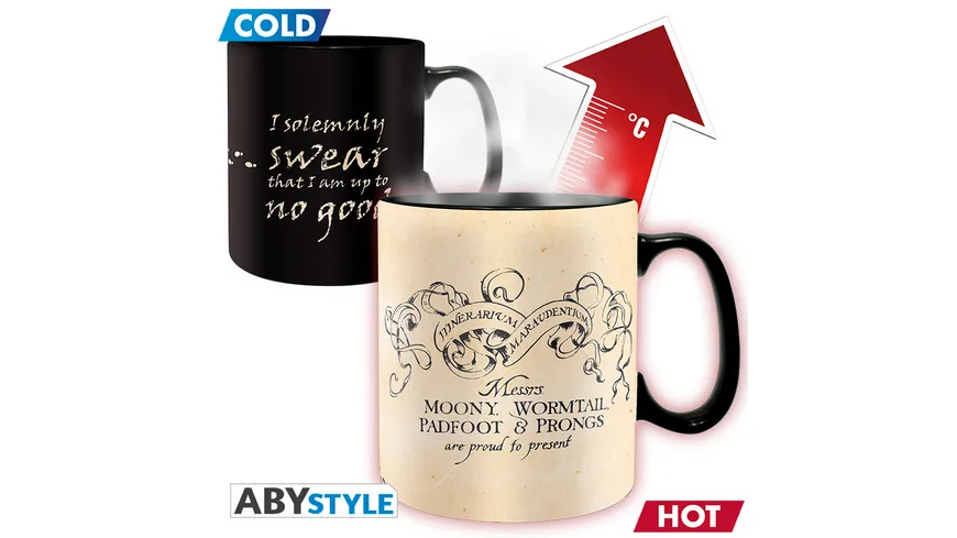 Harry Potter Marauder's Map Thermoeffekt Tasse