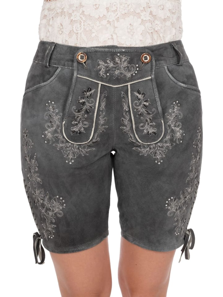 KRÜGER Lederhose 231167-000-0044 in grau günstig kaufen