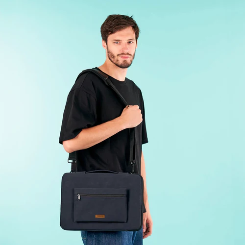 QCA 13/14 inch Laptop Sleeve, Navy Blue