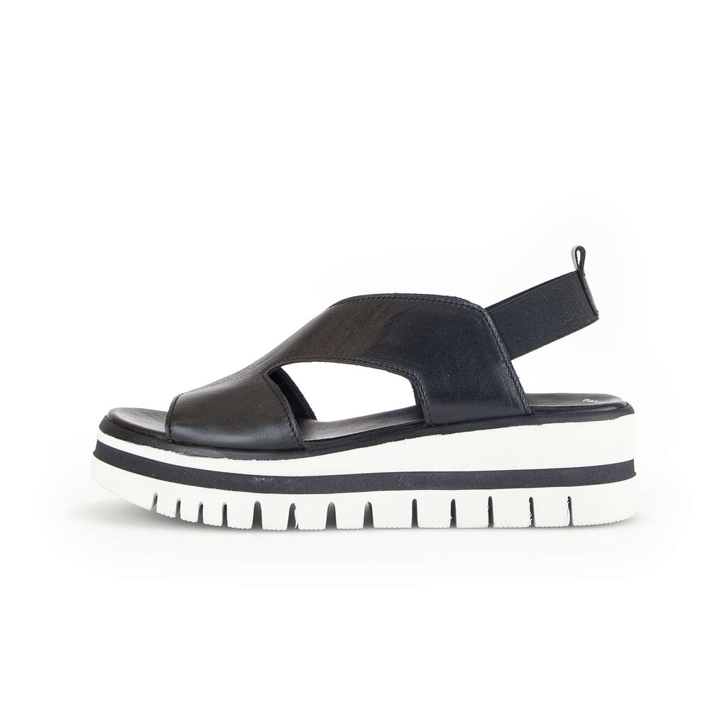 Gabor fashion Plateau Sandale schwarz