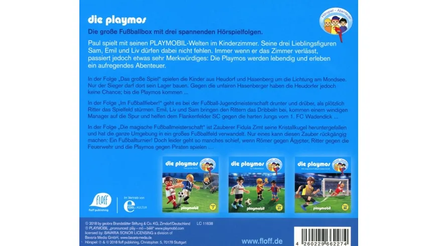 Die Große Fußball-Box 3 Hörspiel Abenteuer
