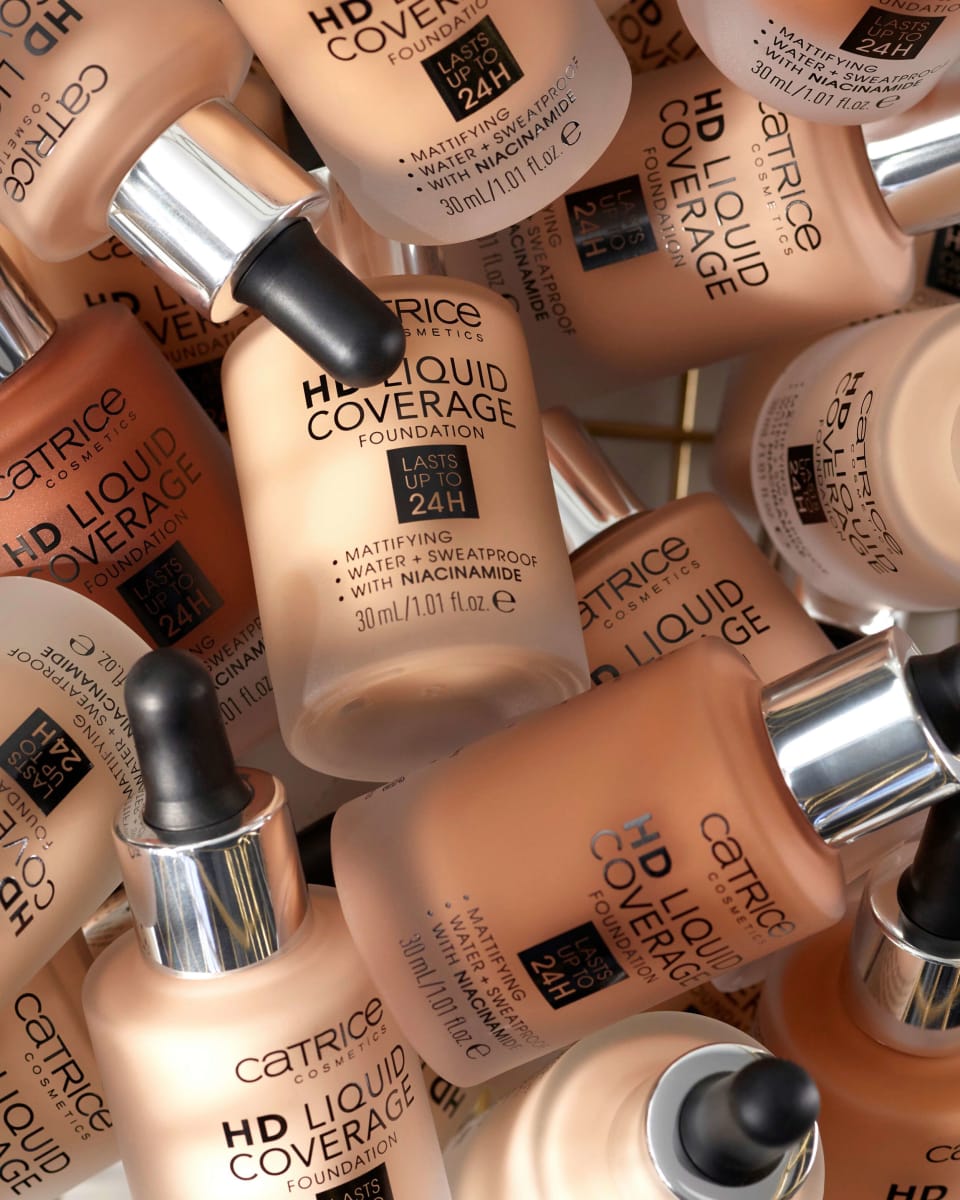 Foundation Liquid HD Coverage Waterproof 050 Rosy Ash, 30 ml