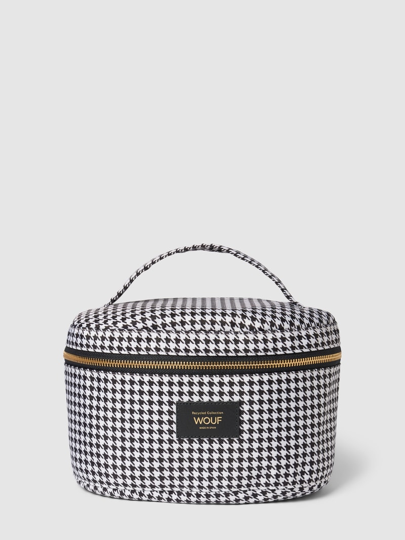 Kosmetiktasche mit kurzem Henkel Modell 'Celine' in black