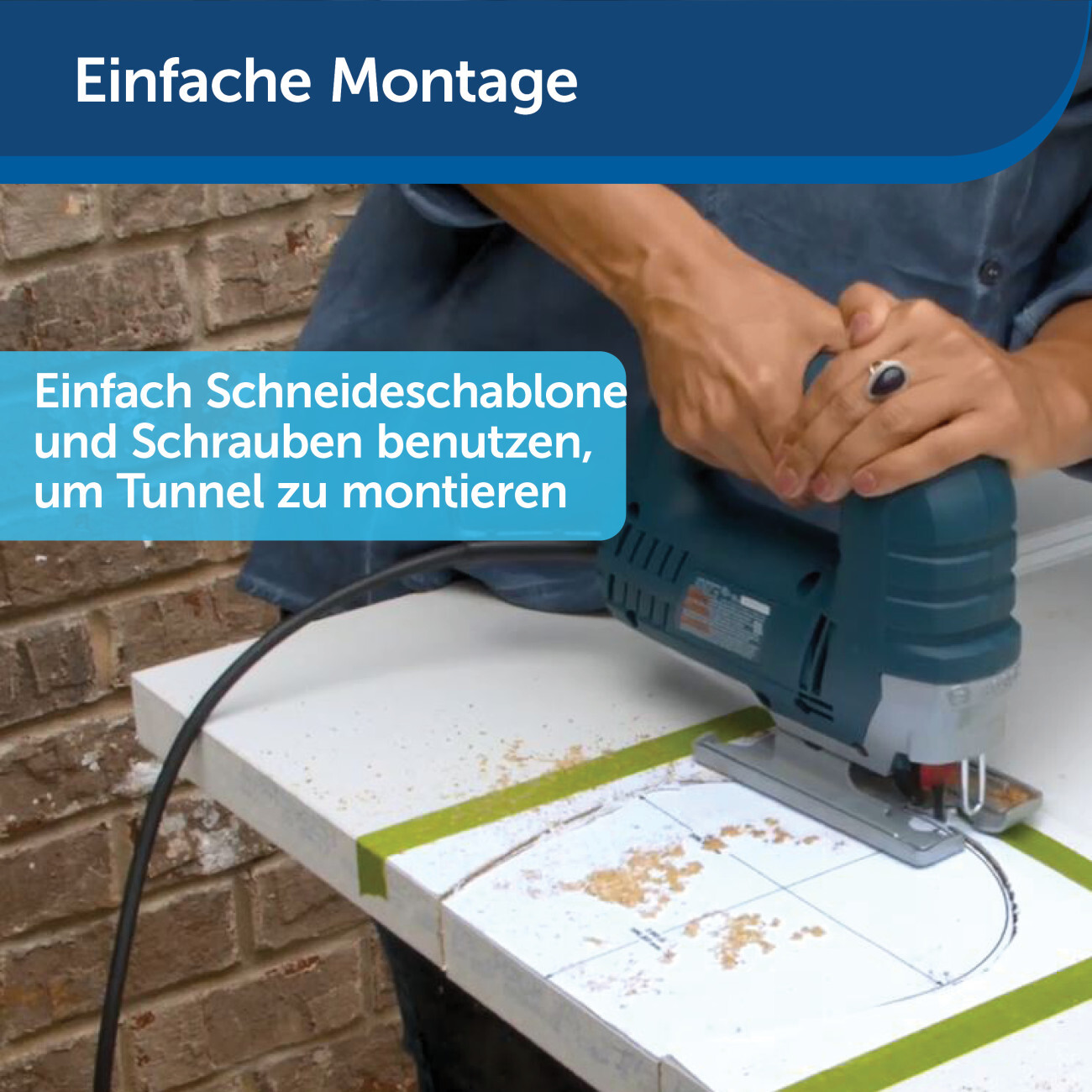 PetSafe Katzentunnel PetSafe Katzentunnel für Zimmertüren, Weiß