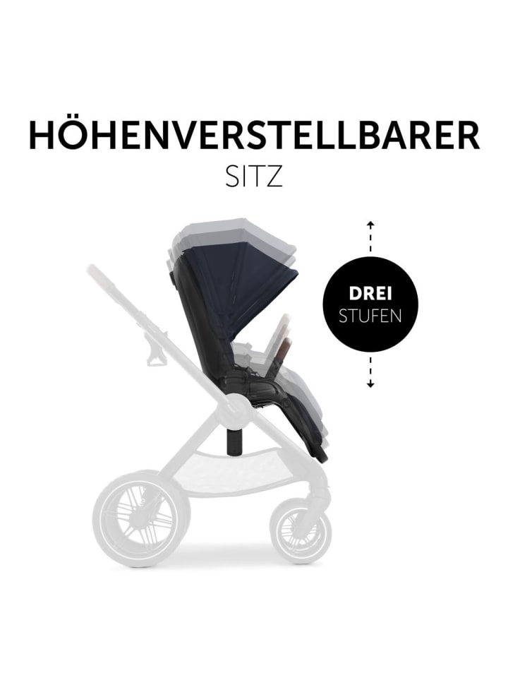 Hauck Buggy & Sportwagen Walk N Care mit Liegefunktion und in schwarz,blau günstig kaufen onesize