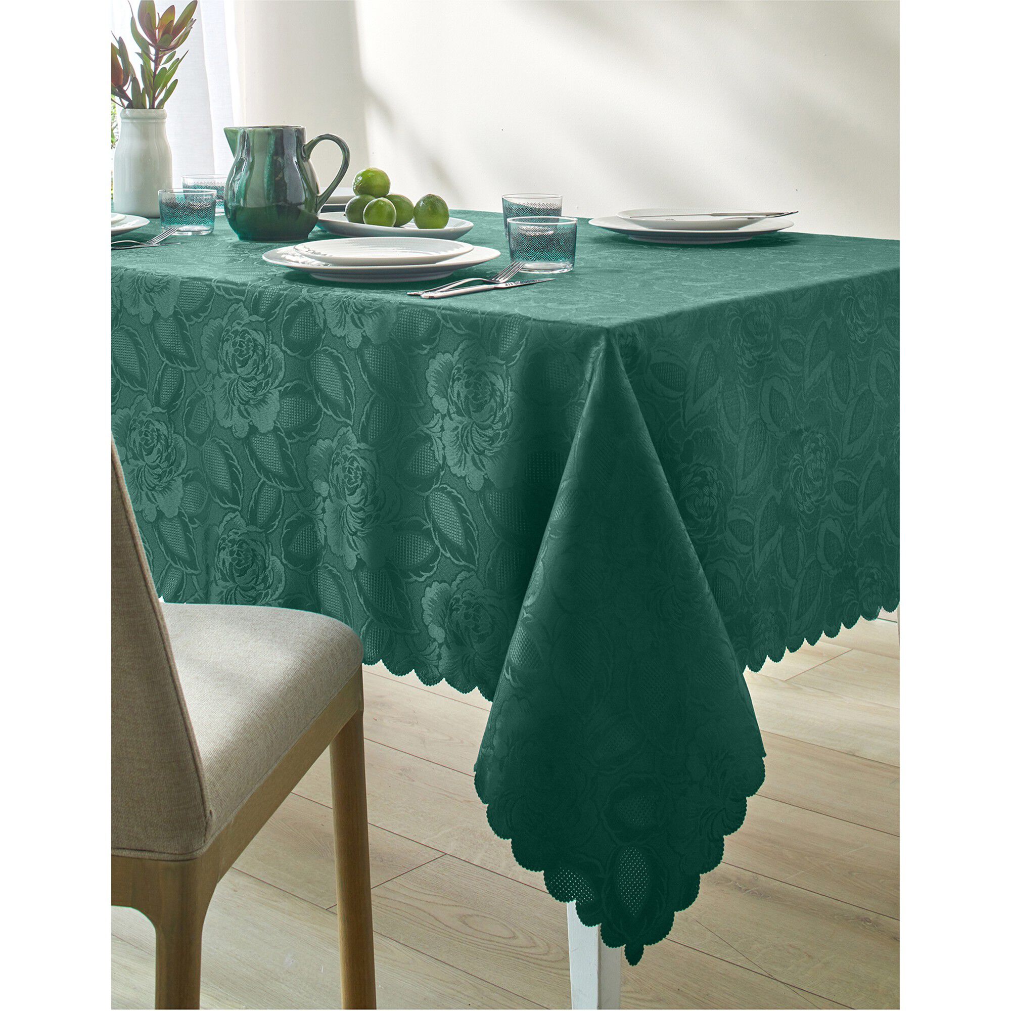 Nappe jacquard damassé