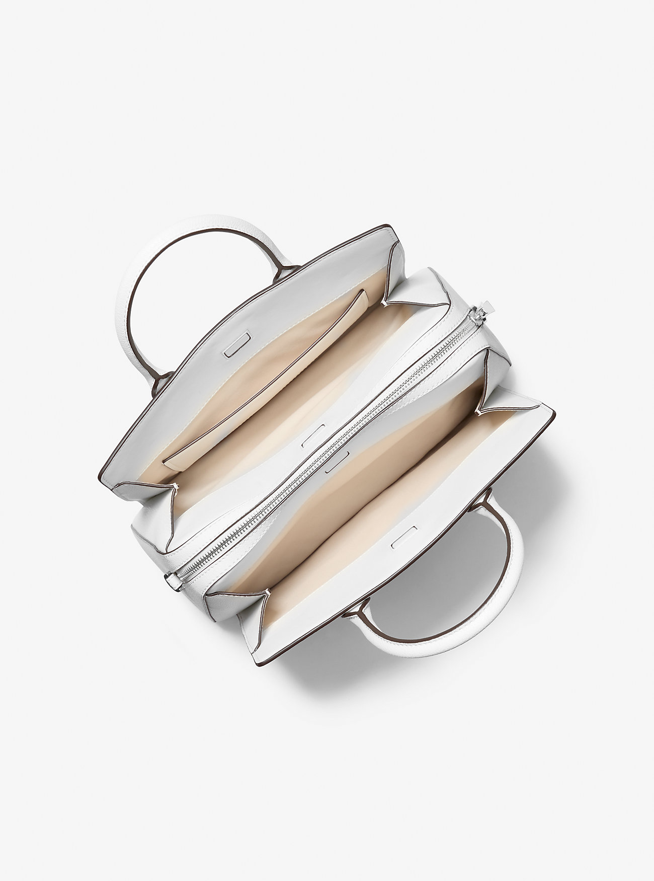 Borsa a mano media Laila in pelle - BIANCO OTTICO