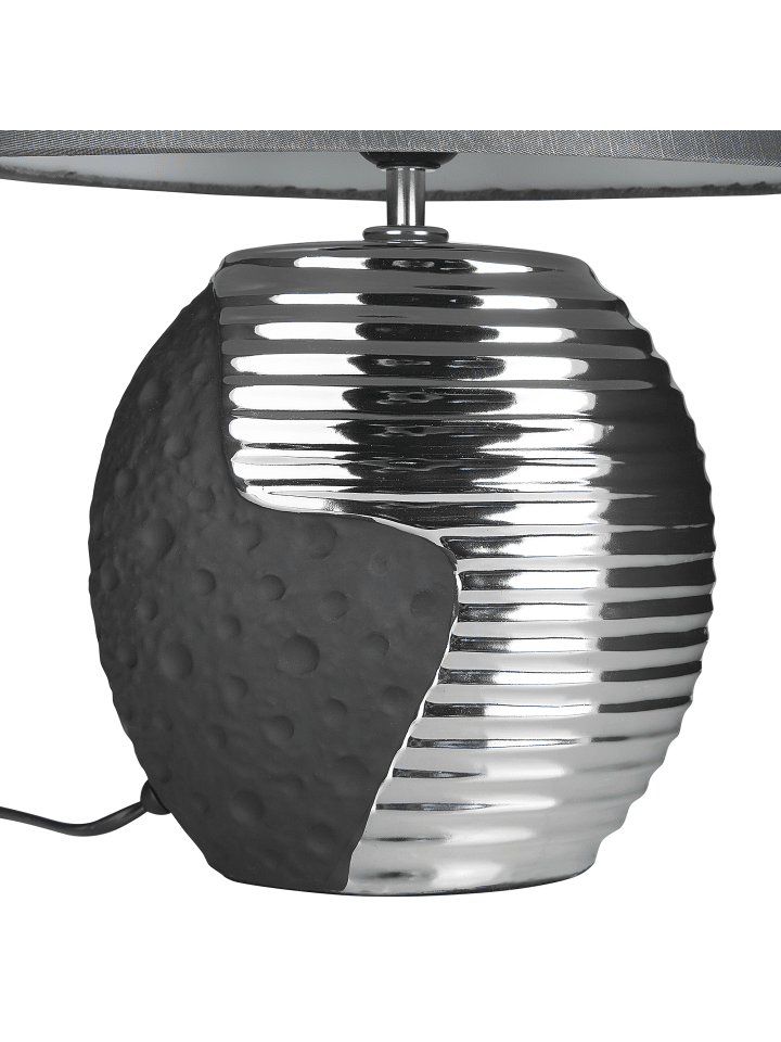Beliani Tischleuchten ESLA in Grau/Schwarz/Silber - (W) 30 x (H) 41 x (L) 30 cm günstig kaufen onesize