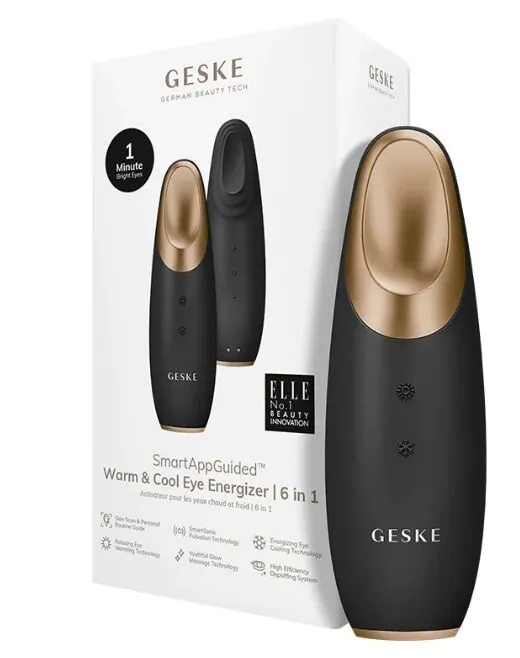 Geske Wam & Cool Eye Energizer 6in1 akių masažuoklis, pilkas
