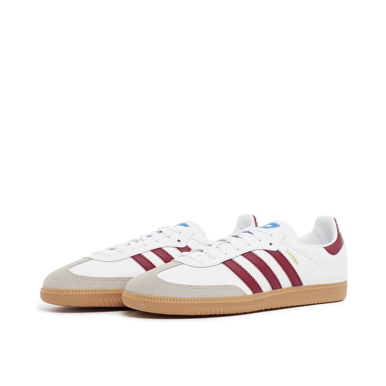 adidas Originals Wmns Samba OG ftwr white/collegiate burgundy/gum 3