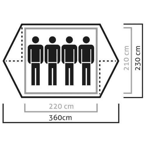 Salewa - Denali IV Tent - 4-Personen Zelt