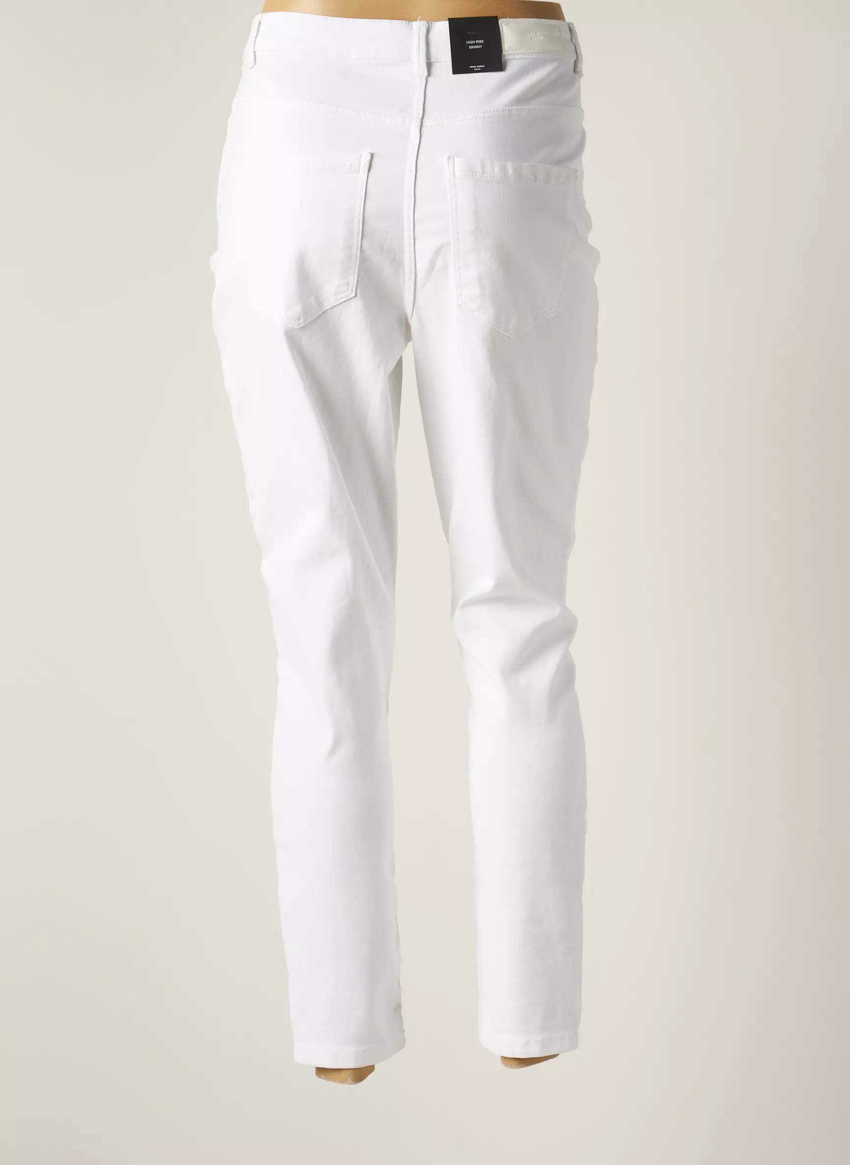 Vero Moda Pantalons Slim Femme couleur blanc