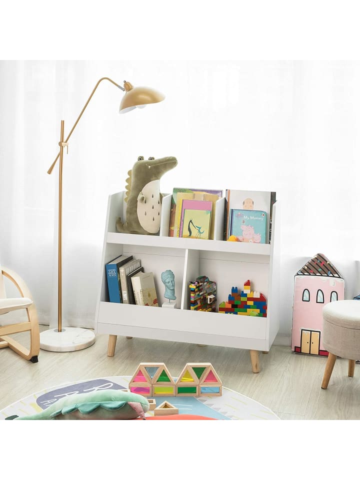 SoBuy Kinderregal in Weiß - (B)86 x (H)77 x (T)36cm günstig kaufen onesize