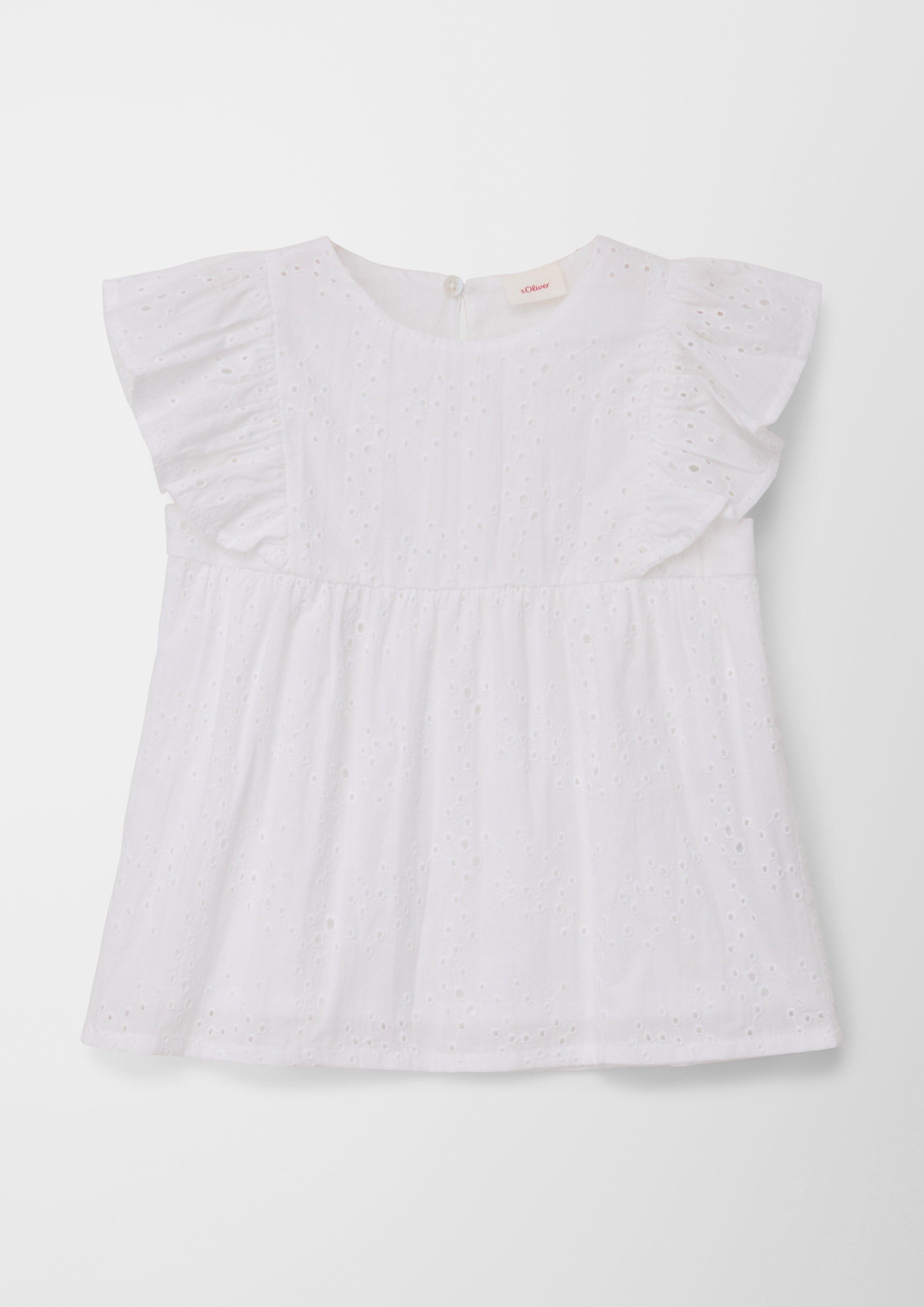 Bluse aus Broderie Anglaise  2127411-0100