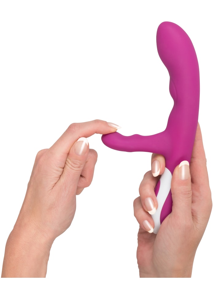 Javida Vibrator mit Wärmefunktion Heating Vibe in lila günstig kaufen 22 cm