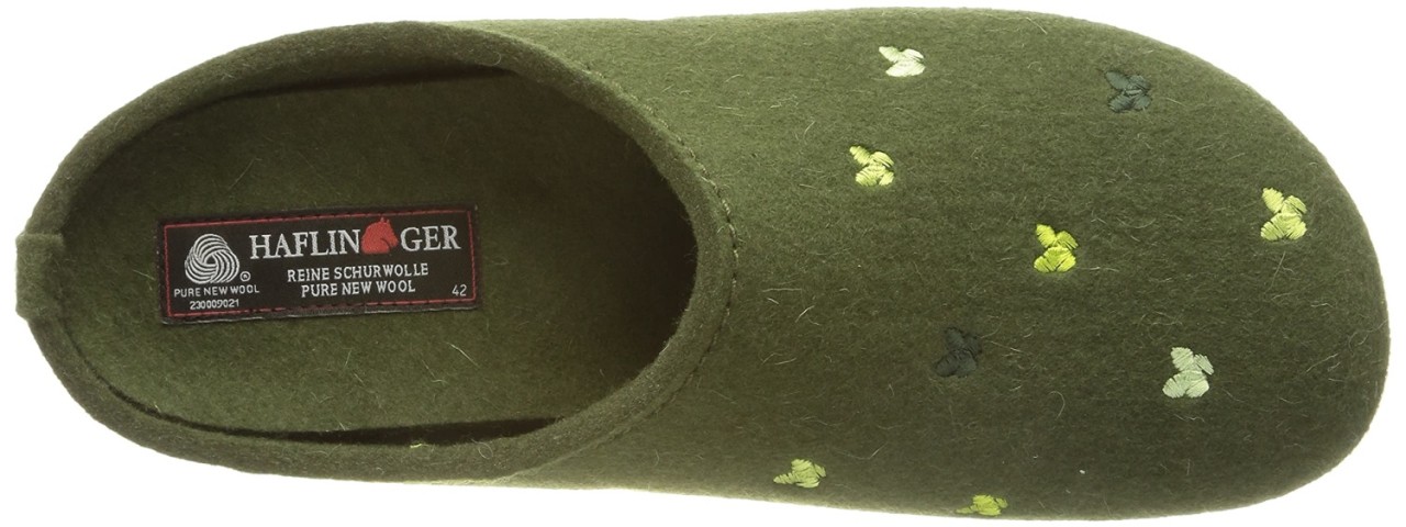 HAFLINGER Hausschuhe khaki