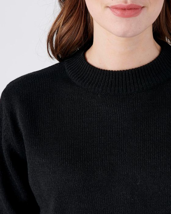 Pull col rond maille jersey